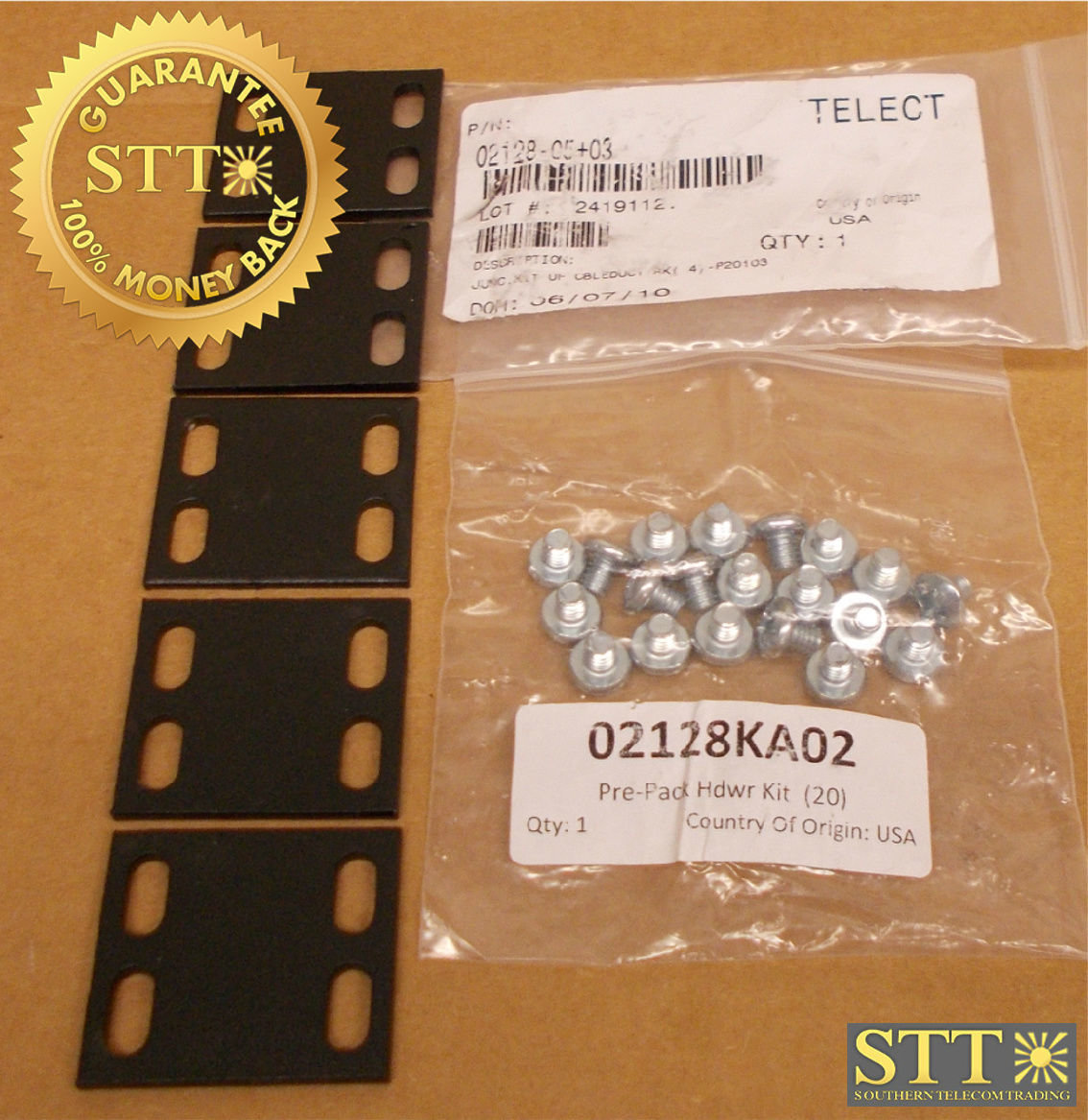 Telect 23 Rack 02128-05+03 TELECT JUNCTION KIT UF CABLEDUCT RACK NEW - 90 DAY WARRANTY