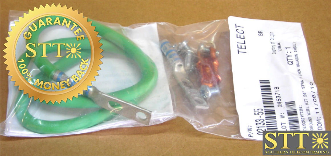 02133-55 TELECT GROUND WIRE KIT 24-INCH STRAP NEW - 90 DAY WARRANTY