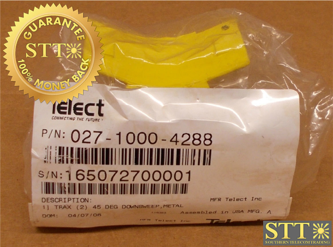 027-1000-4288 TELECT WAVETRAX 2&quot; 45 DEGREE DOWN ELBOW METAL NEW - 1 YEAR WARRANTY