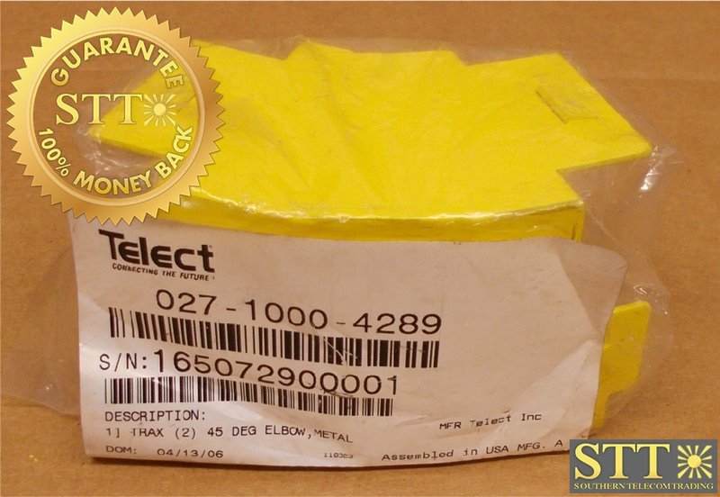 027-1000-4289 TELECT WAVETRAX 2&quot; 45 DEGREE ELBOW METAL NEW - 1 YEAR WARRANTY