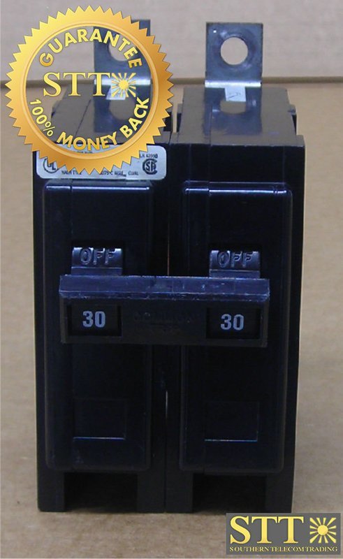 BAB2030 CUTLER-HAMMER QUICKLAG CIRCUIT BREAKER 30A 2-POLE BA 120/240VAC REFURBISHED - 90 DAY WARRANTY