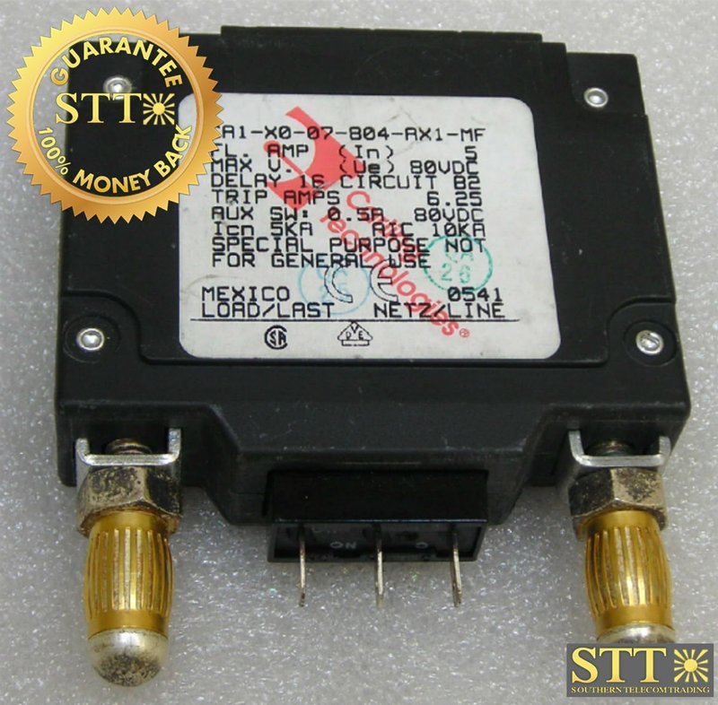 CA1-X0-07-804-AX1-MF CARLING 5 AMP BULLET BREAKER 80 VDC 1 POLE REFURBISHED - 90 DAY WARRANTY