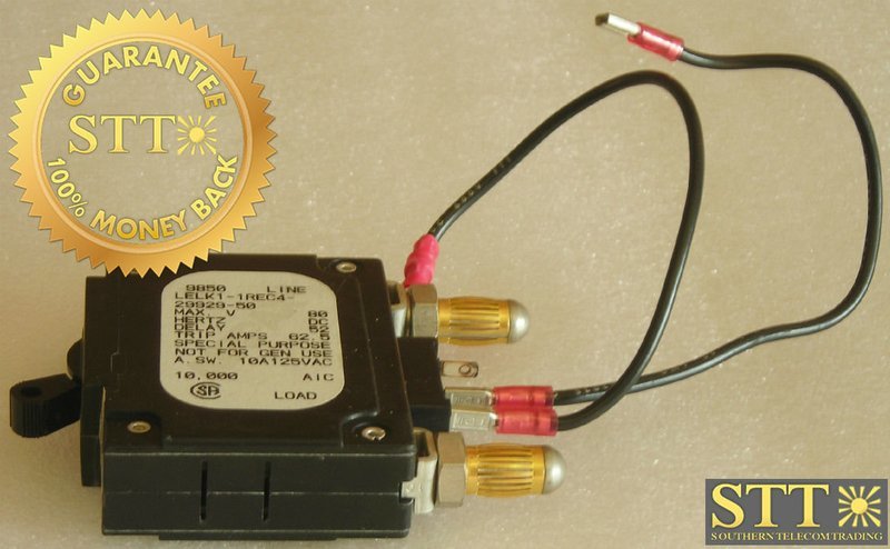 LELK1-1REC4-29929-50 AIRPAX 50 AMP DC BULLET CIRCUIT BREAKER REFURBISHED - 90 DAY WARRANTY