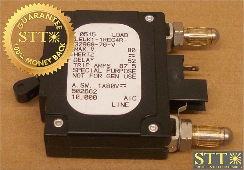LELK1-1REC4R-32969-70-V AIRPAX 70 AMP BULLET BREAKER REFURBISHED - 90 DAY WARRANTY