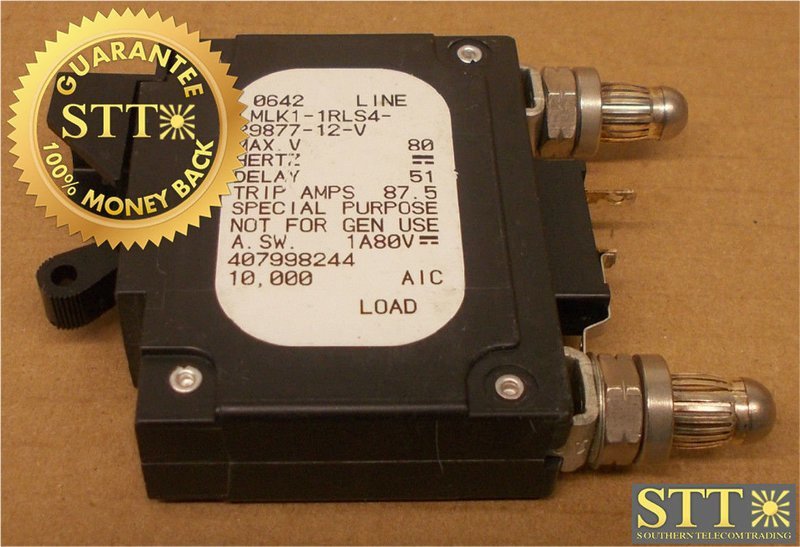 LMLK1-1RLS4-29877-12-V AIRPAX 70 AMP ALM BULLET BREAKER REFURBISHED - 90 DAY WARRANTY