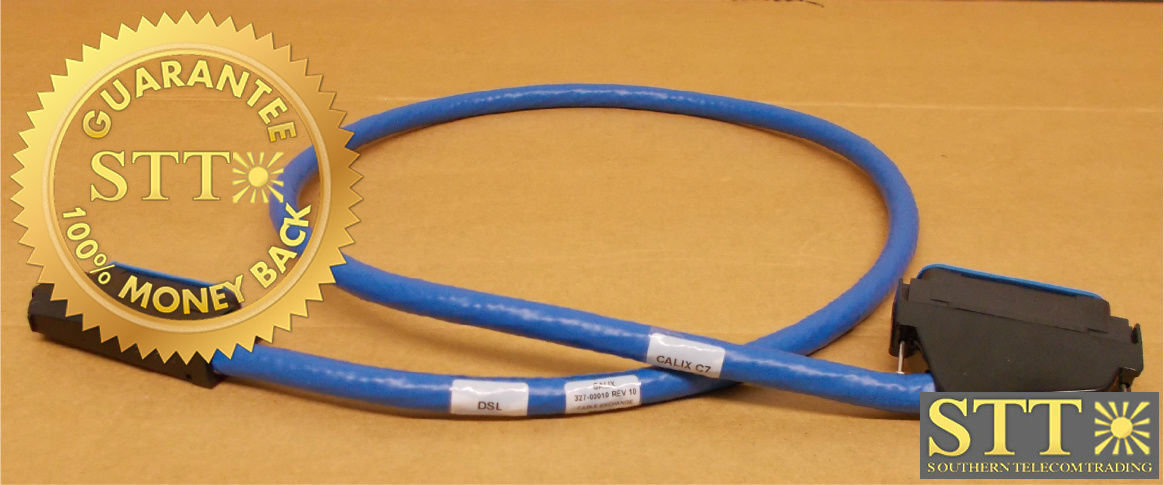 327-00010 CALIX C7 DSL CABLE 50 PIN M/M 4 FT REFURBISHED - 90 DAY WARRANTY
