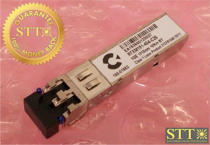 100-01662 CALIX SFP TRANSCEIVER 1GE 1310NM 10KM RT BVL3ALMFAA REFURBISHED - 90 DAY WARRANTY