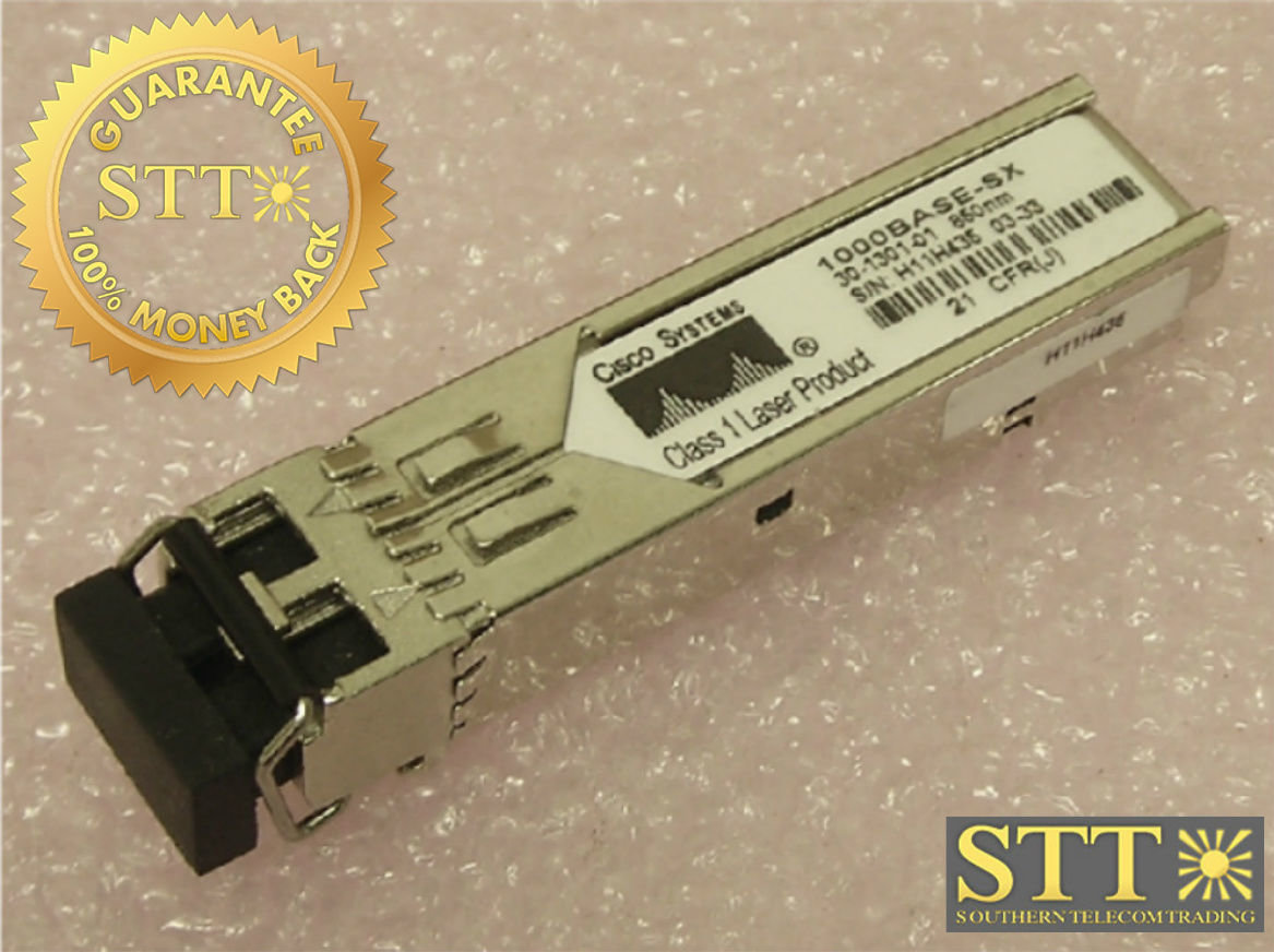 30-1301-01 CISCO 1000BASE-SX 850NM 21 CFR(J) REFURBISHED - 90 DAY WARRANTY