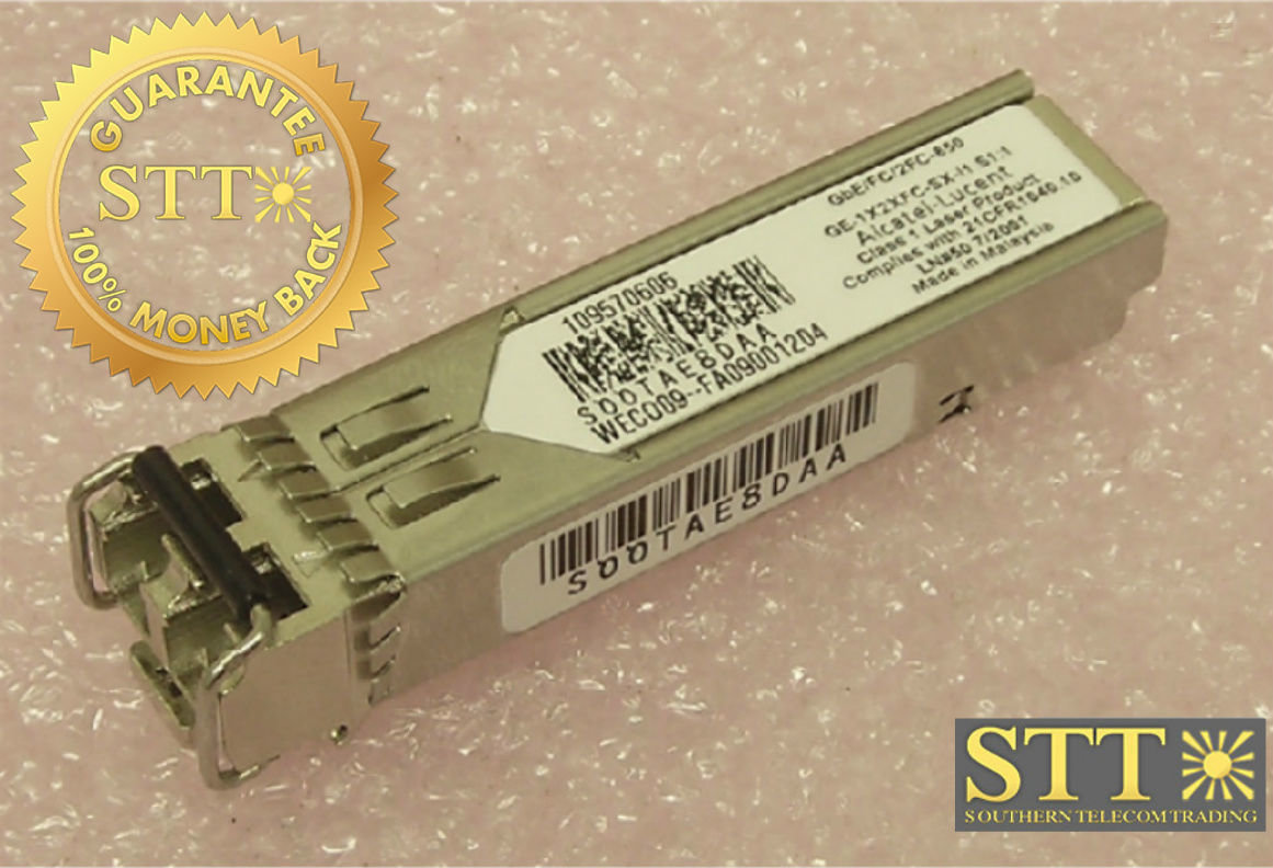 GE-1X2XFCSX-I1 LUCENT 1665 SFP OPTICAL MODULE SOOTAE8DAA CC# 109570606 REFURBISHED - 90 DAY WARRANTY