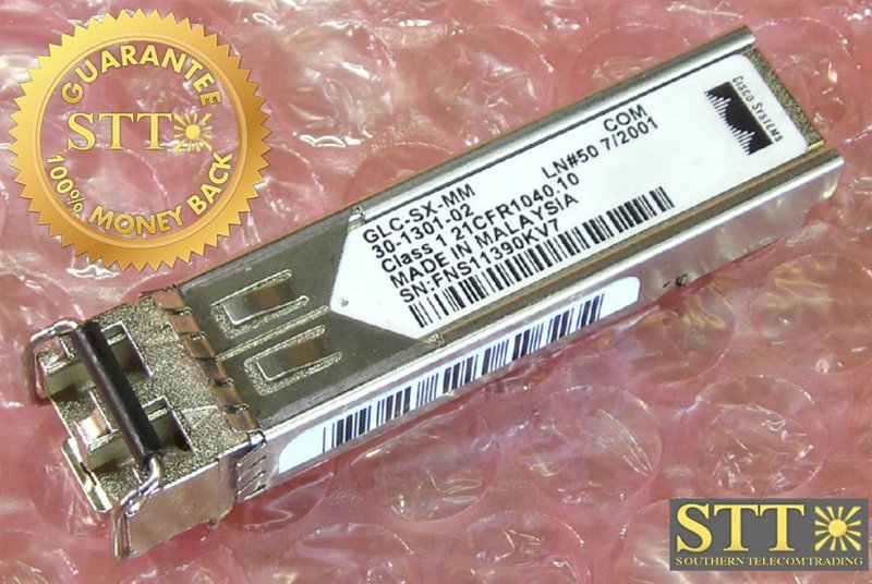 GLC-SX-MM CISCO 1000BASE SX SFP TRANSCEIVER LC-CONNECTOR CNUIAFJAAA REFURBISHED - 90 DAY WARRANTY