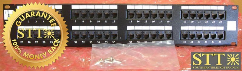 ADCPP485800BTEL ADC 48 PORT PATCH PANEL REFURFISHED - 90 DAY WARRANTY