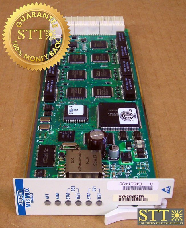 1186002L2 ADTRAN MX2820 24 VOLT M13 MUX MODULE M3C3R30AAA REFURBISHED - 90 DAY WARRANTY