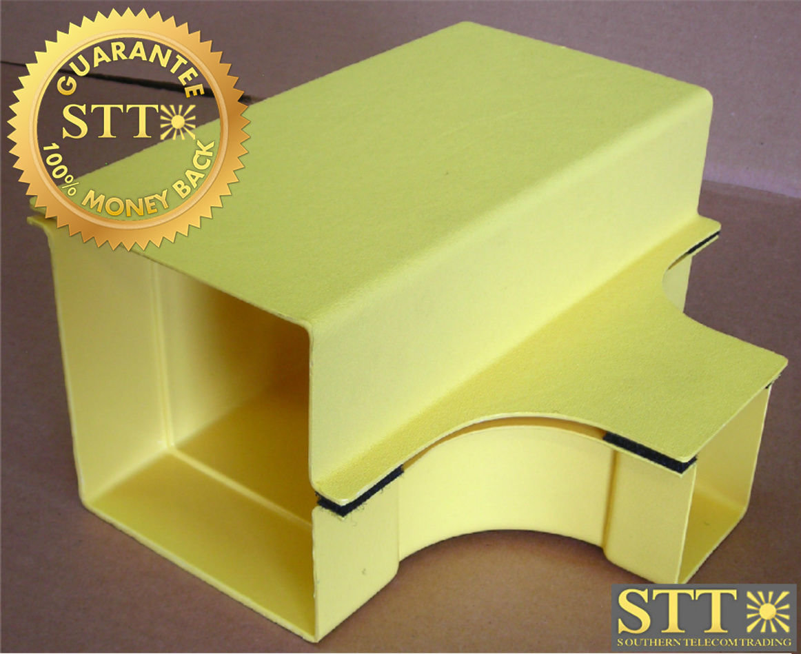 00253700DA NEWTON FIBER DUCT REDUCING TEE 4 X 4 HORIZONTAL W/ 2 X 2 OUTLET NEW - 1 YEAR WARRANTY