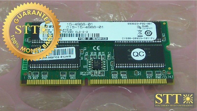 MEM-MSFC2-512MB CISCO CATALYST 6000 MSFC2 MEMORY 512MB DRAM OPTION REFURBISHED - 90 DAY WARRANTY