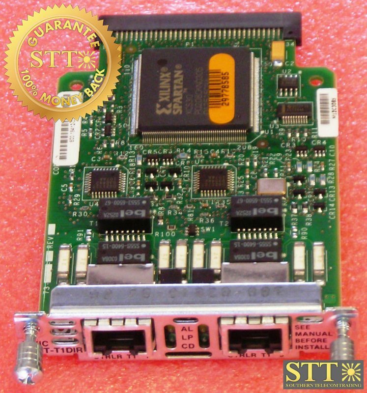 VWIC-2MFT-T1-DIR CISCO DUAL T1 FRACT MULTIFLEX INTERFACE CARD REFURBISHED - 90 DAY WARRANTY