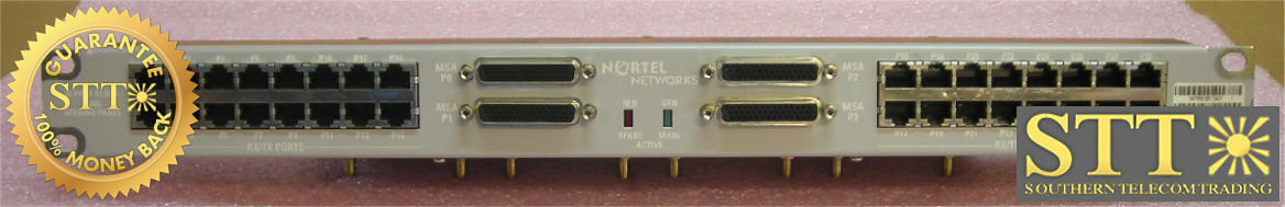 NTJS95AB NORTEL I02 32 PORT E1/DS1 RJ45 SPARING PANEL REFURBISHED - 90 DAY WARRANTY