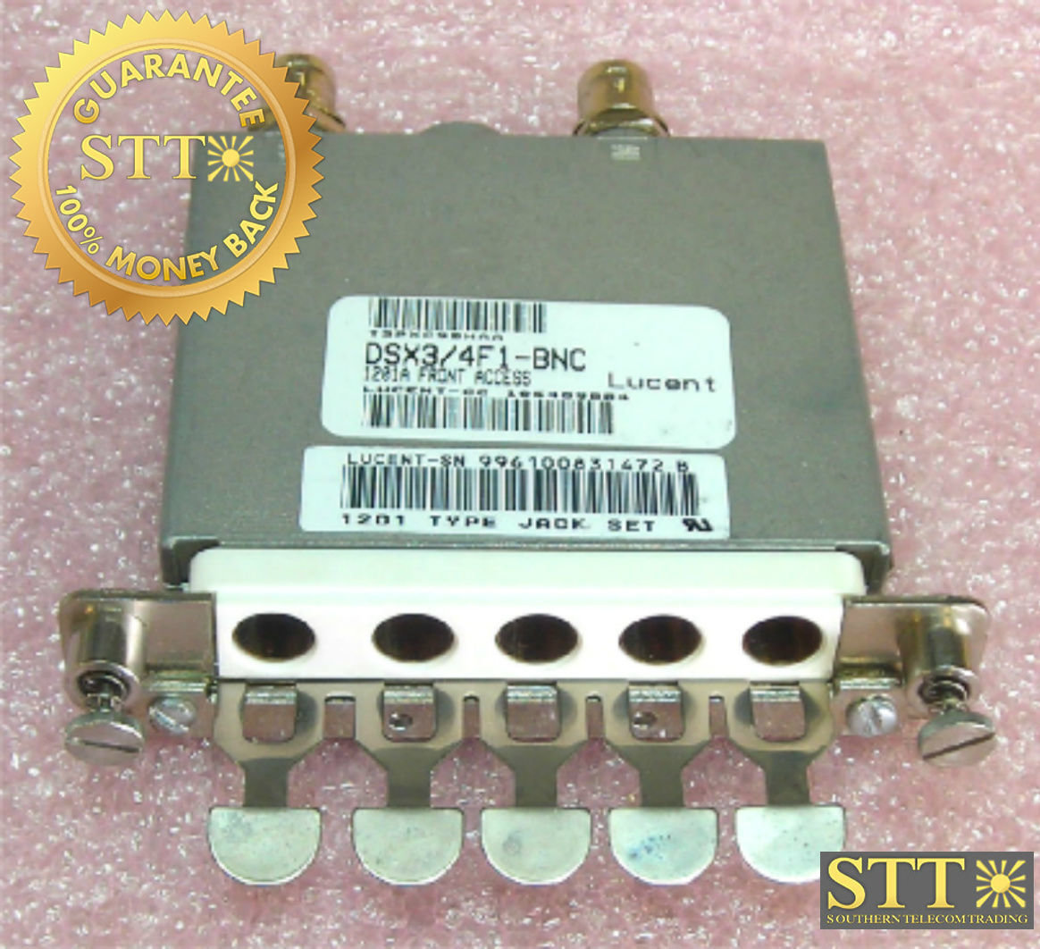 DSX3-4F1-BNC LUCENT SYS III DSX MODULE CONNECTOR T3PXC9BHAA REFURBISHED - 90 DAY WARRANTY