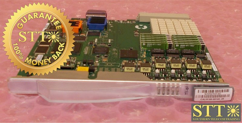 100-00143 CALIX REV-25 C7 T1 INTERFACE CARD T1-6 SOI3W1UCAC REFURBISHED - 90 DAY WARRANTY