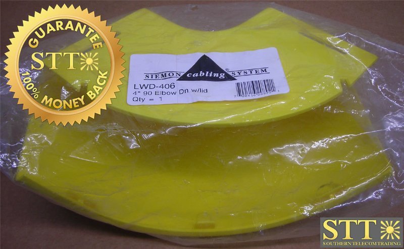 LWD-406 SIEMON 4 INCH 90 DEG ELBOW DOWN WITH LID NEW - 90 DAY WARRANTY