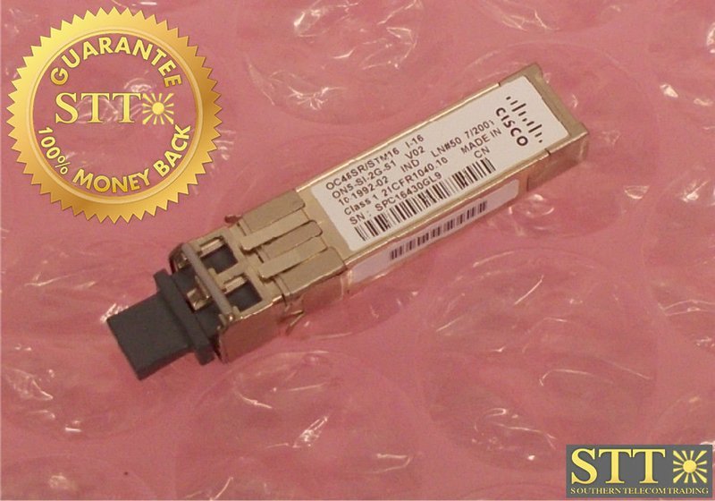 ONS-SI-2G-S1 CISCO SFP OC48SR/STM16 10-1992-02 WMOTCMUAAA REFURBISHED - 90 DAY WARRANTY
