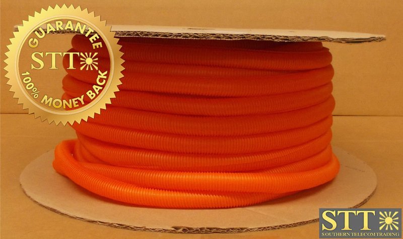 CLT75F-C3 PANDUIT CORRUGATED LOOM TUBING SLIT WALL .75&quot; X 85&#39; ORANGE NEW - 1 YEAR WARRANTY