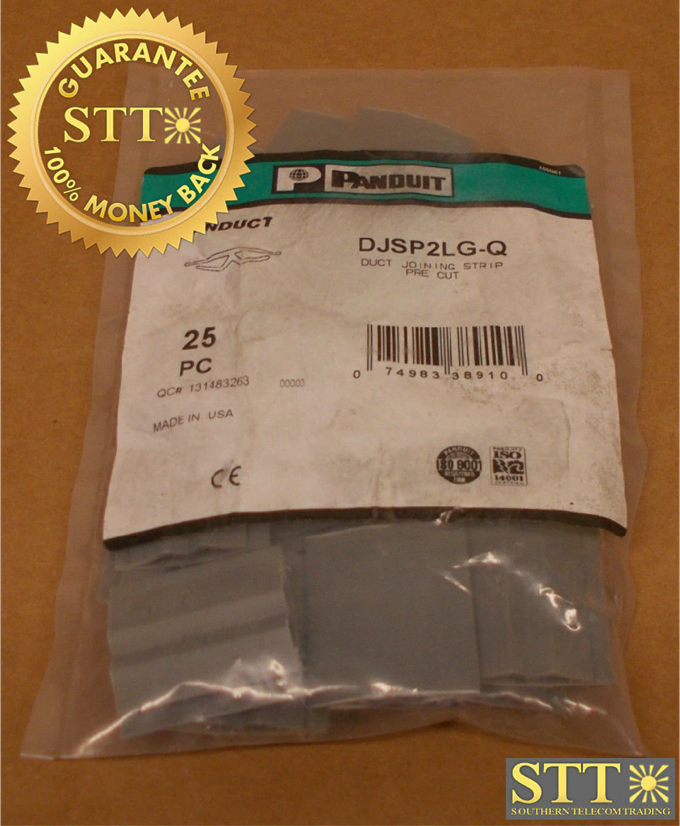 DJSP2LG-Q PANDUIT DUCT JOINING STRIP PRE CUT PACK OF 25 NEW - 1 YEAR WARRANTY
