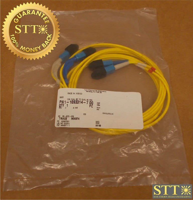 695-7778-079 ALCATEL FIBER CABLE SM DUAL RA SC/SC 2.13 METERS NEW - 90 DAY WARRANTY