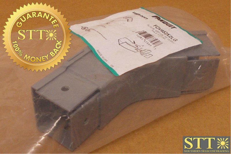 FOV452X2LG PANDUIT OUTSIDE VERTICAL 45 DEGREE ANGLE 2X2 W/COVER LIGHT GRAY NEW - 1 YEAR WARRANTY