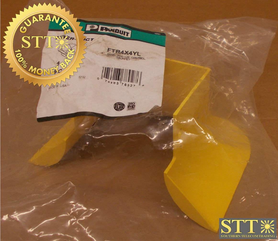FTR4X4YL PANDUIT 4&quot; BEND RADIUS CONTROL TRUMPET NEW - 1 YEAR WARRANTY