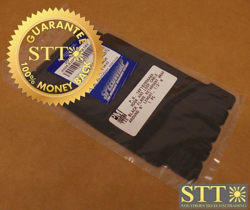 SW1X8BKFR-10 SPEEDWRAP HOOK &amp; LOOP CABLE TIES 8&quot; X 1/2&quot; 10-PK NEW - 90 DAY WARRANTY