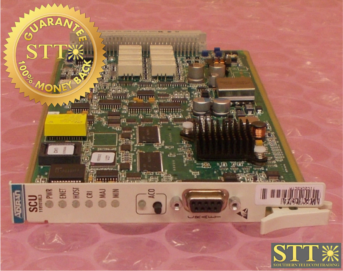 1181018L3 ADTRAN TA3000 SCU TOTAL ACCESS SYSTEM CONTROL UNIT T1C2CKSCTA REFURBISHED - 90 DAY WARRANTY