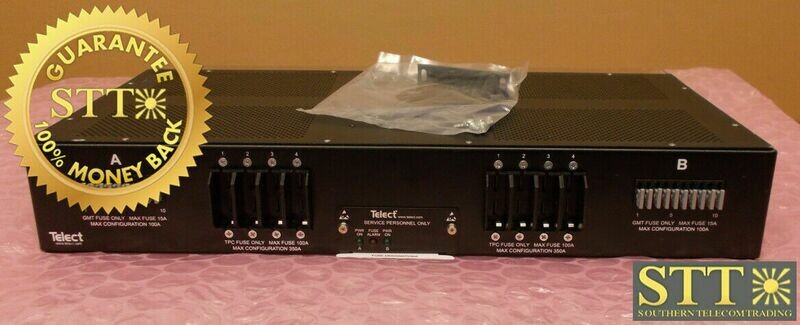 009-8008-1410 TELECT FUSE PANEL 23" DUAL-FEED 350 AMP 4/10 TPC/GMT TPC FUSE HOLDERS NOT INCLUDED - REFURBISHED - 90 DAY WARRANTY