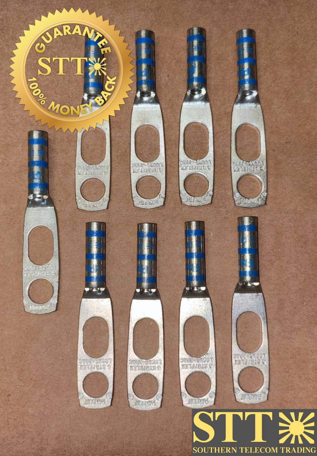 LCCX6-38AC PANDUIT 3/8" HOLE VAR SPACING .63"/.88" LONG BARREL BLUE DIE (LOT OF 9) - NEW - 90 - DAY WARRANTY