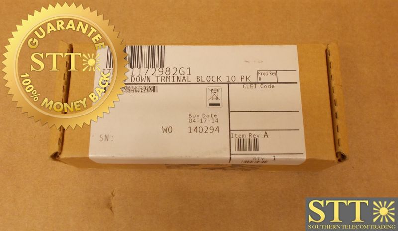 1172982G1 ADTRAN SCREW DOWN TERMINAL BLOCK 10 PK - NEW - 90 - DAY WARRANTY