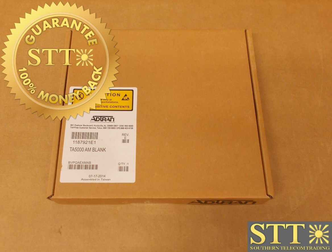 1187921E1 ADTRAN TA5000 ACCESS MODULE  BLANK BVPQAEXMAB - NEW - 90 - DAY WARRANTY