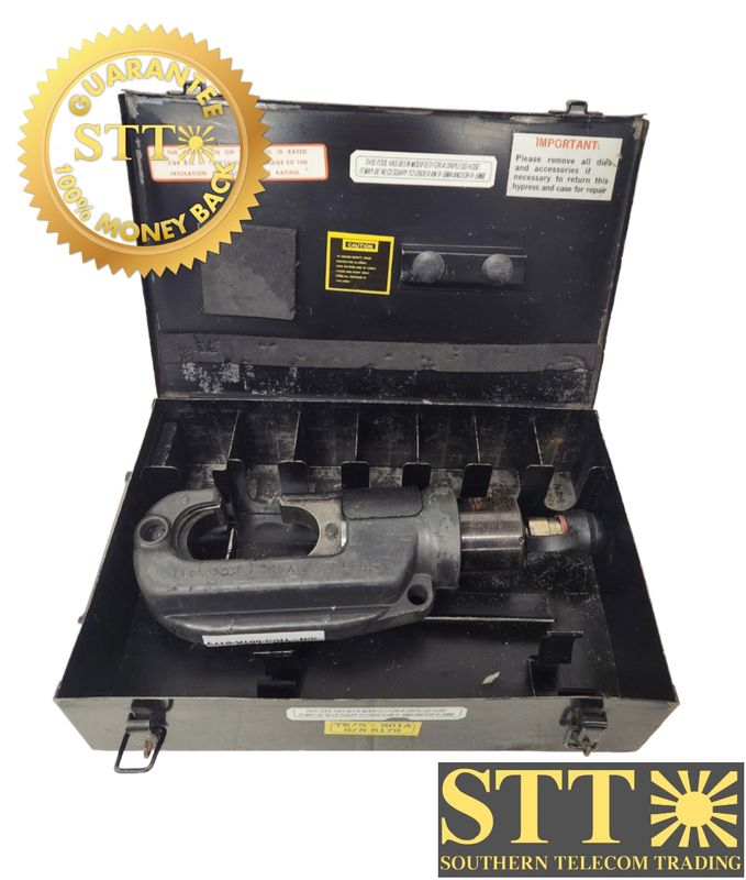 Y46C BURNDY HYPRESS 15-TON HYDRAULIC CRIMPER 10,000PSI S/N 1850 - USED - 90 - DAY WARRANTY