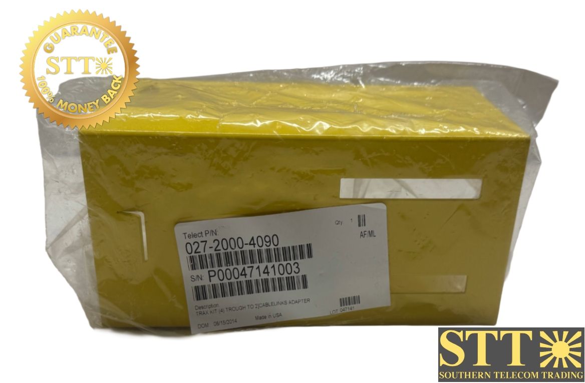027-2000-4090 TELECT 4" CABLELINKS TO WAVETRAX TROUGH ADAPTER - NEW - 90 DAY WARRANTY