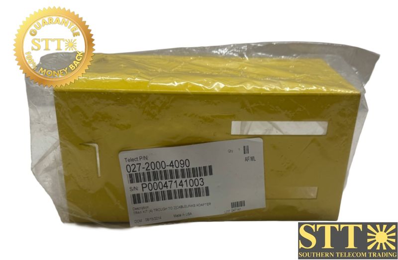 027-2000-4090 TELECT 4" CABLELINKS TO WAVETRAX TROUGH ADAPTER - NEW - 90 DAY WARRANTY