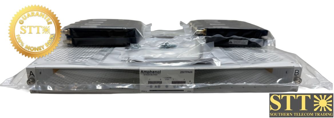 250TPA08-SC-16F TELECT FUSE PANEL 250A DF 8/8TPA VERTICAL INPUTS, CONNECTORIZED OUTPUTS 19"/23" MOUNTING BRACKETS - REFURBISHED - 90 - DAY WARRANTY