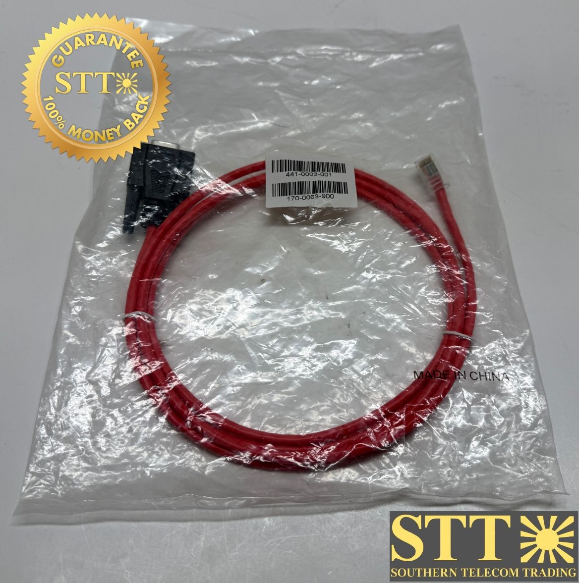 170-0063-900 CIENA DB9F TO EIA-RJ45M STANDARD 6 FT SERIAL CONSOLE CABLE - NEW - 90 DAY WARRANTY