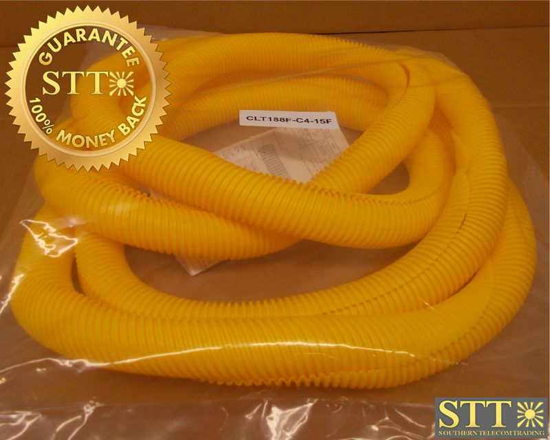 CLT188F-C4-15F PANDUIT CORRUGATED LOOM TUBING SLIT WALL 1.88 INCH X 15 FT - NEW - 90 DAY WARRANTY