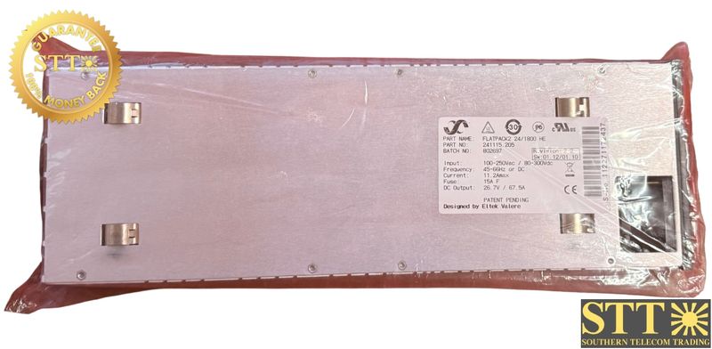 241115.205 ELTEK FLATPACK2 HE 24V/1800W 100-250V AC RECTIFIER - NEW OUT OF BOX - 90 DAY WARRANTY