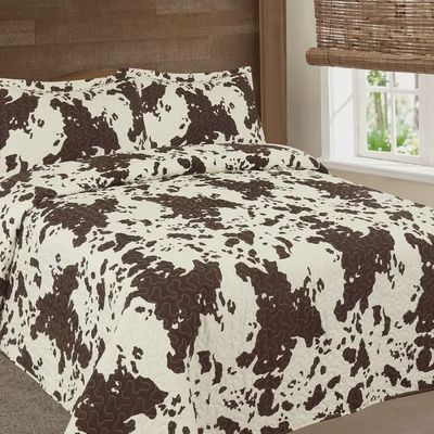 Cowprint  Bedspread set