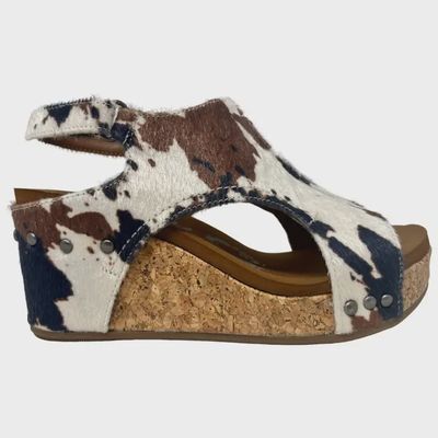 Cowhide Wedge heel