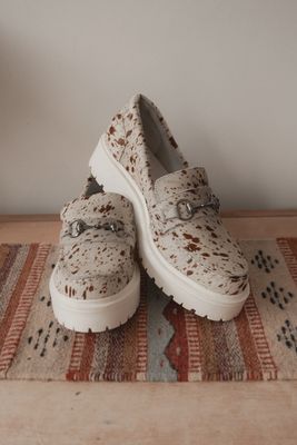 Marjika cowhair Leather Loafer