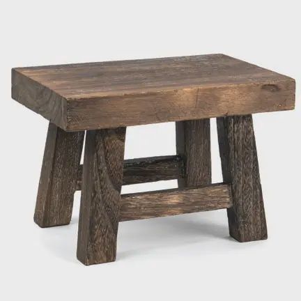Small Rectangle Wooden Stool