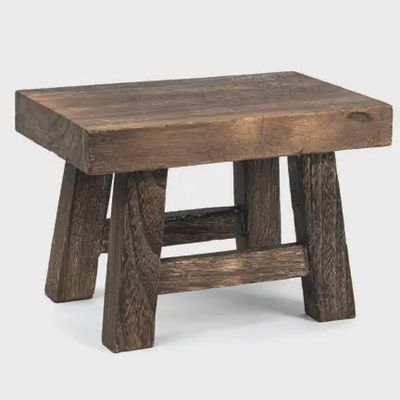 Small Rectangle Wooden Stool