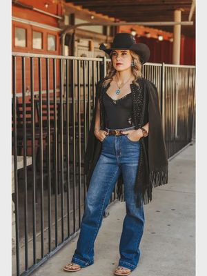 Lucky &amp; Blessed Dark Wash Bootcut Jeans –