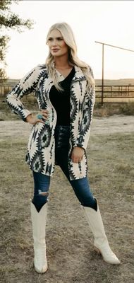 Western Saint Aztec Suede Jacket – Bold Style for the Modern Cowboy &amp; Cowgirl