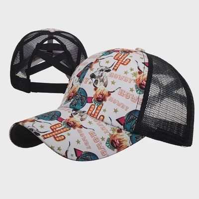 Howdy Western Print Baseball Cap
